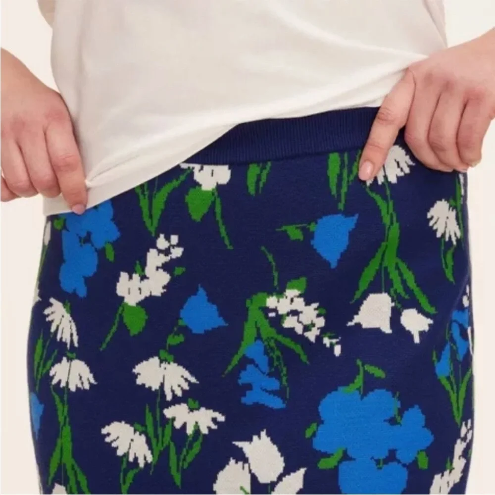 Kate Spade x Target Mixed Floral Sweater Midi Skirt NWT - Picture 4 of 6